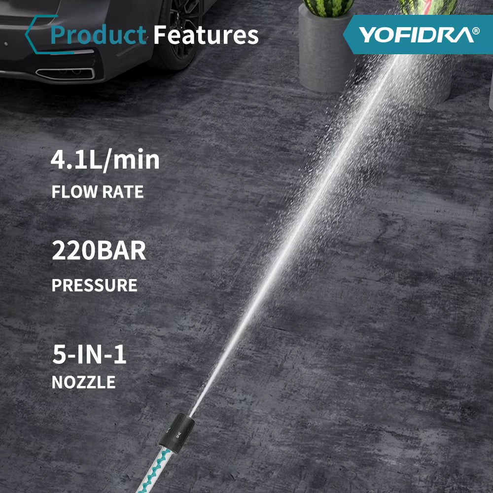 ToolBox Pro - 5IN1 Brushless Electric High Pressure Car Washer Gun