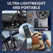 BUVAYE Portable Air Pump Digital Auto Car Inflator Tire Pump Portable Car Air Compressor for Motorcycles Bicycle Boat Tyre