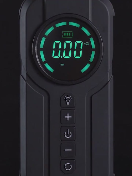 BUVAYE Portable Air Pump Digital Auto Car Inflator Tire Pump Portable Car Air Compressor for Motorcycles Bicycle Boat Tyre